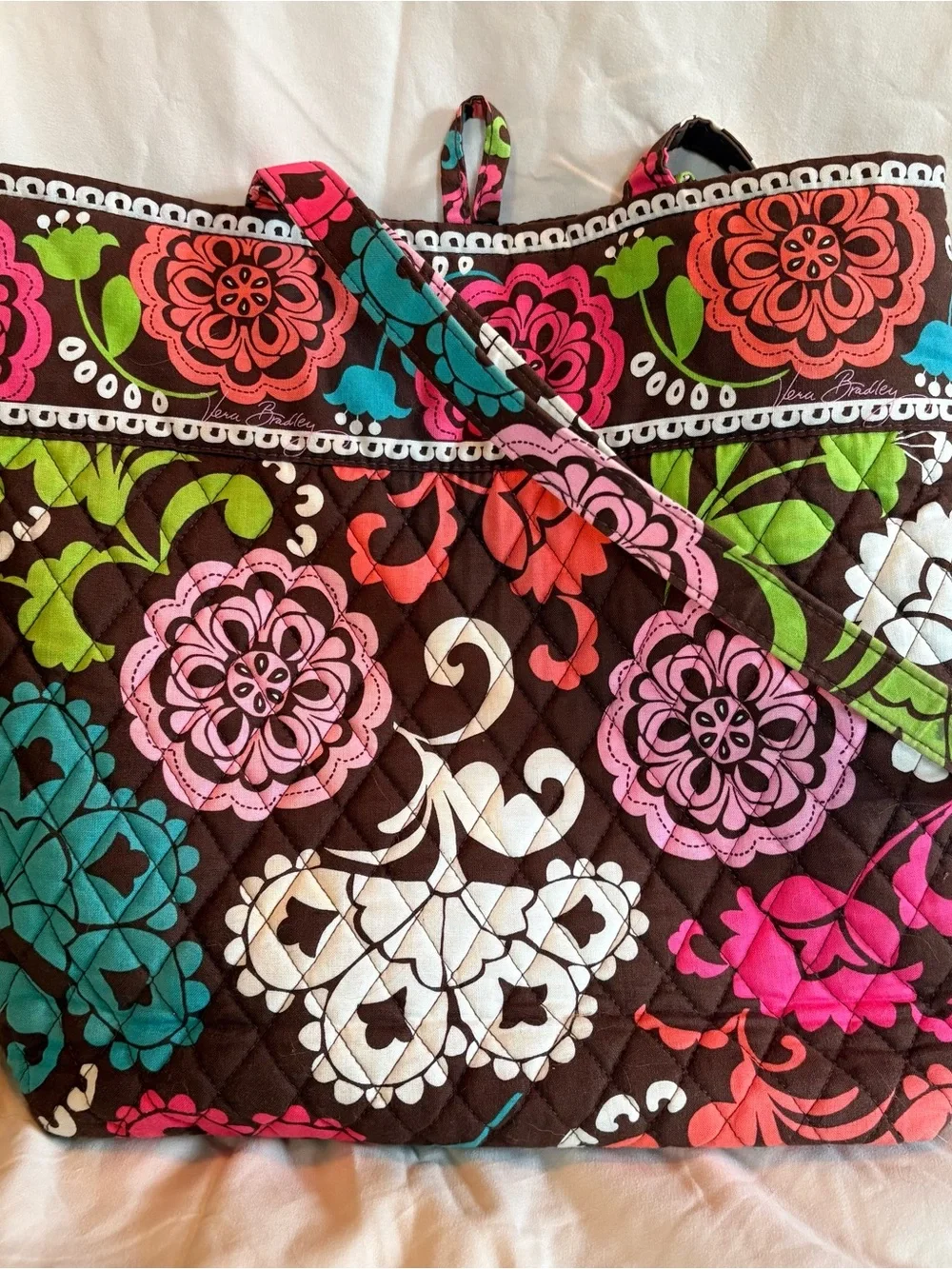 5pc Set Vera Bradley LOLA Set: Tote, Purse, Wallet, Coin Purse, Glasses case